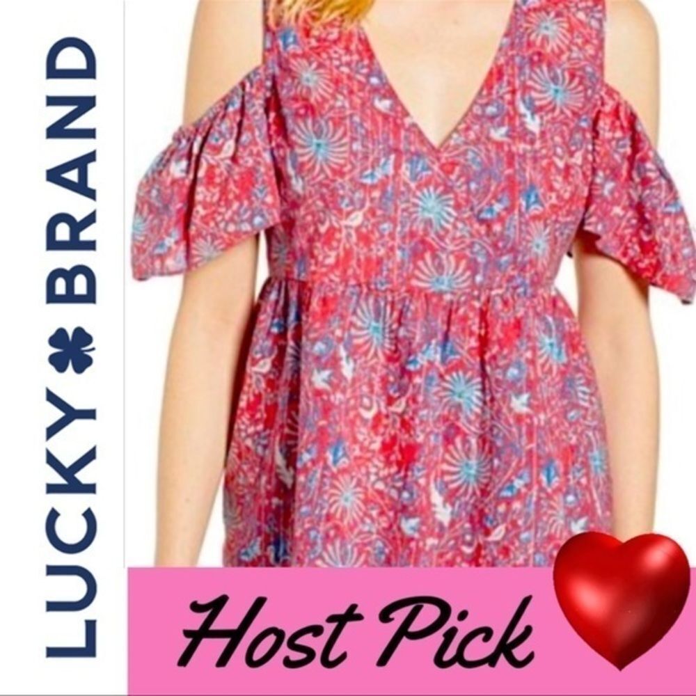 ‎Lucky Brand Off the Shoulder Blouse